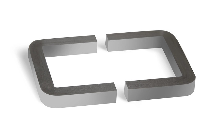 silicon steelRectangular_iron_core_cut_in_half